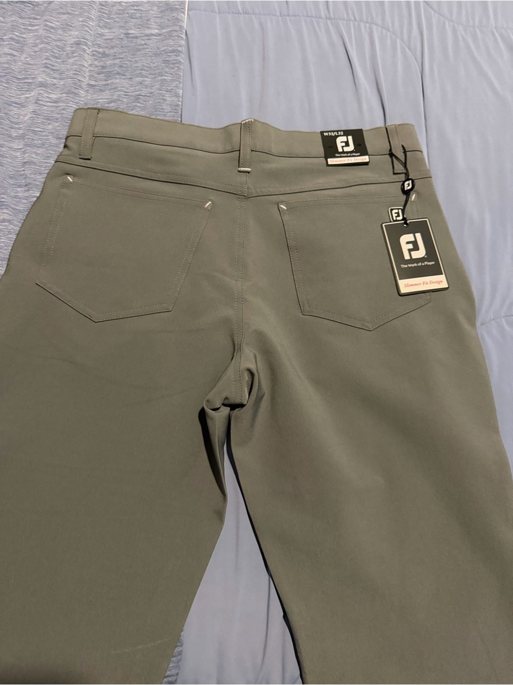 FootJoy Grey Athletic Fit Performance Pants